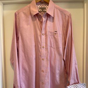 Ted Baker Mens Pink Dress Shirt Size 4